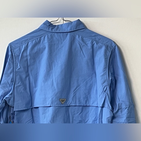 NWT Columbia Women's Bahama Light Blue Long Sleeve PFG Fishing Shirt. Size S/P. - Picture 9 of 12